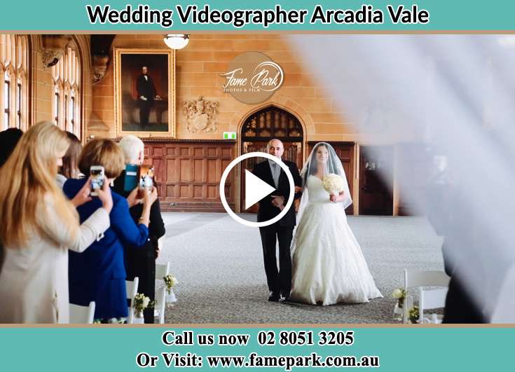 The Bride with her father walking in the aisle Arcadia Vale NSW 2283