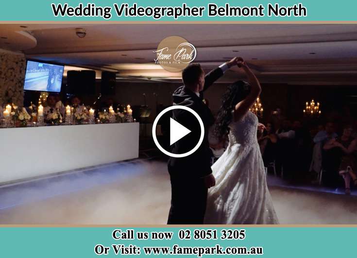 The newlyweds dancing Belmont North NSW 2280