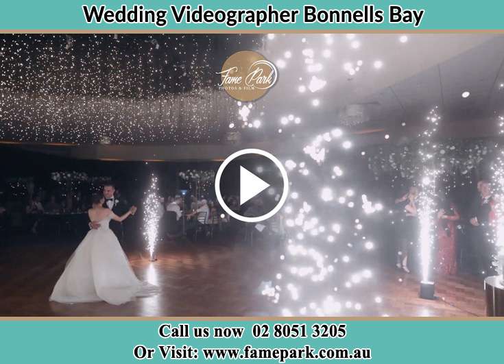 Bride and Groom at the dance floor Bonnells Bay NSW 2264