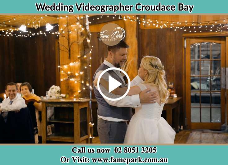 Bride and Groom looking at each other while dancing Croudace Bay NSW 2280