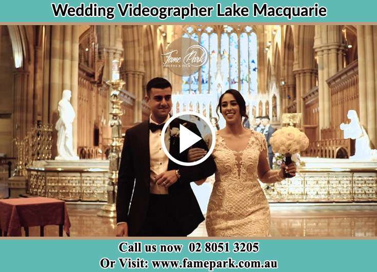 The Bride And Groom Inside The Church Lake Macquarie