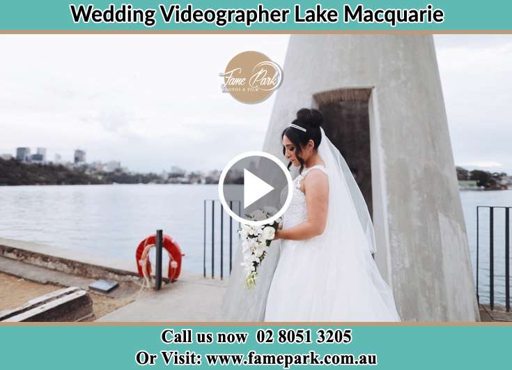 Bride At The Tower near the Harbor Lake Macquarie