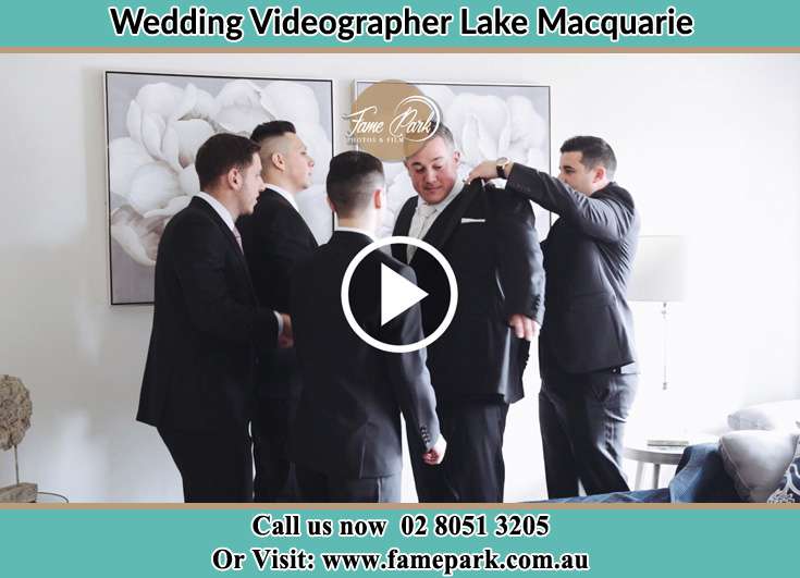 The Groom Being Ready In Suits Lake Macquarie