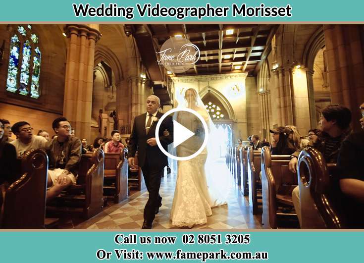 The Bride walking down the aisle with her father Morisset NSW 2264