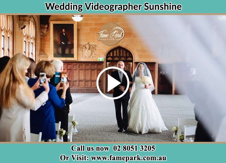 The Bride walking down the aisle with her father Sunshine NSW 2264